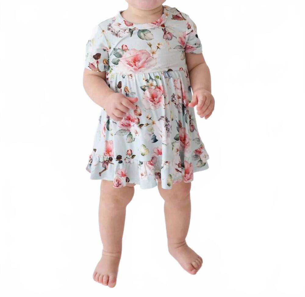 NEW POSH PEANUT ruffled twirl bodysuit dress in melinda